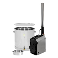 Wax melter sets wood