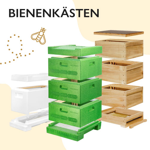 Zweiter Slide, Sortiment zum Thema Bienenkästen