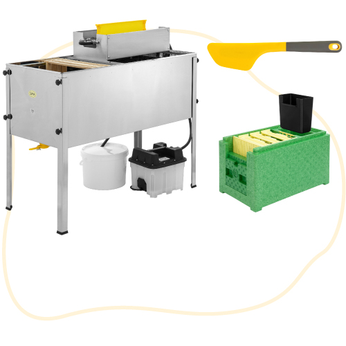 Drei Artikel nebeneinander vor hellbeiger Kontur