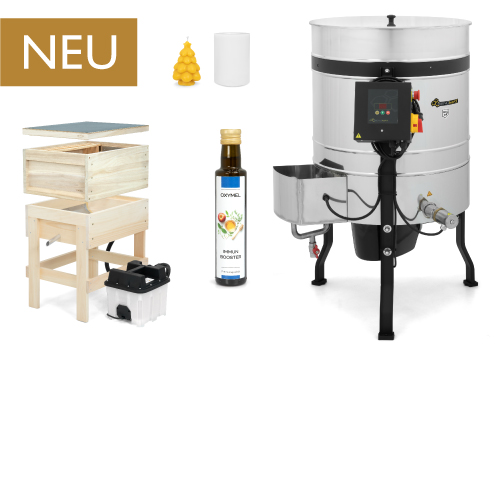 Verschiedene Artikel mit einem braunen Banner mit der Aufschrift Jetzt neu