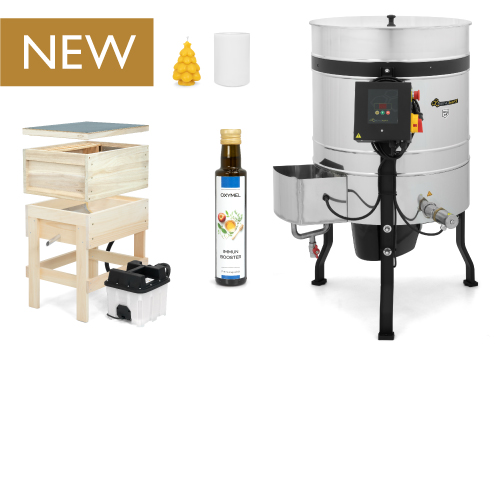 Verschiedene Artikel mit einem braunen Banner mit der Aufschrift Jetzt neu