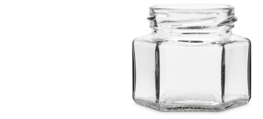 Twist-Off Hexagonal jar 106 ml / 125 g without lid