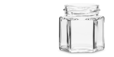Twist-Off Hexagonal jar 45 ml / 50 g without lid