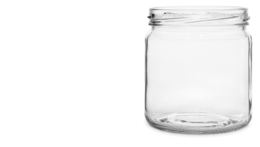 Round jar 400 ml "solo" without lid