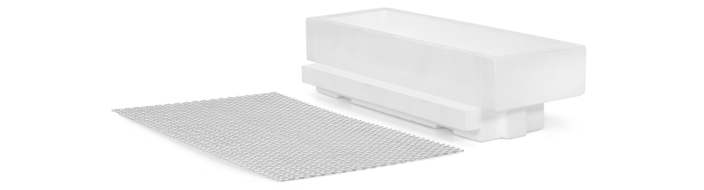 Mini Plus Styropor Universalboden Futtereinsatz mit Alu-Gitter