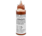 Glitterfarbe kupfer, Frontansicht