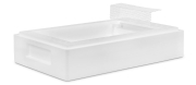 Imgut® Styro Ablegerkasten DN Futterzarge, Kantenansicht, Winkel schwebend