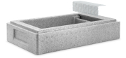SIPA® EPP Ablegerkasten DN Futterzarge, Kantenansicht, Winkel schwebend