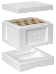 Mini Plus Styropor® Beute mit Rähmchen