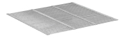 Mini Plus Metallgitter im Holzrahmen, Kantenansicht, Absperrgitter schwebend