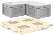 Mini Plus Styrofoam<sup>®</sup> Multi 4-piece bottom made of wood