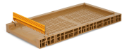 Nicot Kunststoffboden für 6 Waben Ablegerkasten, Kantenansicht