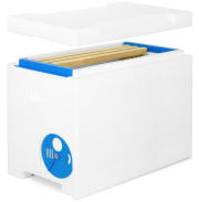 P-Hive Dadant Blatt, Kantenansicht, Deckel schwebend