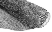 Edelstahl-Drahtgewebe, Detailbild vom Ende der Rolle
