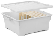 ApiNord® Transporter DN/ZA Flach, Kantenansicht mit DN Rähmchen, Deckel schwebend