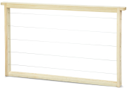 ApiTek® Rähmchen gedrahtet Dadant US 285 mm, gerade Seiten, modifizierter Unterträger
