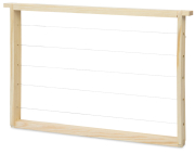 ApiTek® Rähmchen gedrahtet Dadant Blatt 300 mm, gerade Seiten, Frontansicht
