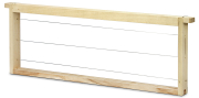 EWG® Rähmchen gedrahtet Dadant US 159 mm, gerade Seiten, Frontansicht