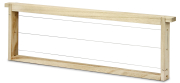 EWG® Rähmchen gedrahtet Dadant Blatt 145 mm, Hoffmann-Seiten, Frontansicht