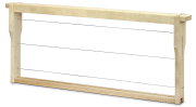 Fundgruben Rähmchen-Set gedrahtet Langstroth 185 mm, Hoffmann-Seiten