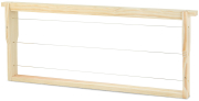 ApiTek® Rähmchen gedrahtet Langstroth 185 mm, Hoffmann Seiten, Frontansicht