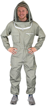 Bieno®Secure Schutzanzug 'KHAKI', Frontansicht