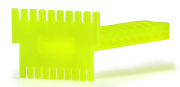 Kunststoff Absperrgitter-Kratzer, Kantenansicht