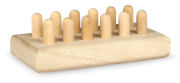 Bieno®Natura 12er Formholz, Kantenansicht, auf dem Rücken liegend