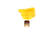 Imgut® Rähmchenklemme 8 mm mit Weiselbecher, Kantenansicht, Weiselnapf schwebend darunter