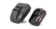 Bosch Starter-Set: 18 V 2,5 Ah Akku + Ladegerät