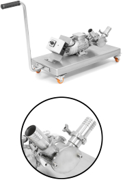 ApiTek® Honigpumpe auf Edelstahlwagen 400 V / 0,37 kW