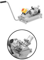 Bienomat® Honigpumpe auf Edelstahlwagen 400 V / 0,37 kW
