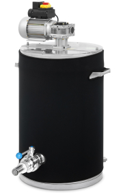 SIPA® Rührmaschine 100 kg doppelwandig mit Heizung und Scheibenventil