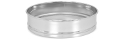 ApiTek® Edelstahl Feinsieb Ø 30 cm, 7,5 cm hoch, Frontansicht