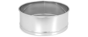 ApiTek® Edelstahl Feinsieb Ø 30 cm, 12,5 cm hoch, Frontansicht