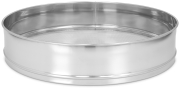 ApiTek® Edelstahl Grobsieb Ø 53 cm, 11,5 cm hoch, Frontansicht