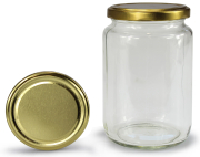 Rundglas 770 ml mit 82er gold