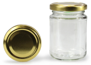 Rundglas 190 ml mit 58er gold