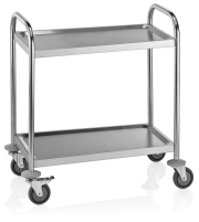 Special Offers stainless steel trolley with 2 shelves