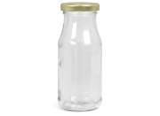 Saftflasche 157 ml mit 43er gold, Frontansicht