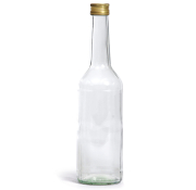 Geradhalsflasche 500 ml mit 28er gold