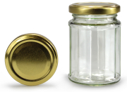 Zwölfeckglas 192 ml mit 58er gold
