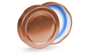 58er Deep Deckel Kupfer Blueseal®, Front- und Rückansicht