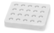 ApiTek® Gießform 20er Weiselbecher, Kantenansicht, liegend