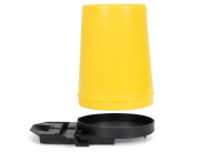 ApiTek® Fluglochfütterer 0,75 l, Seitenansicht, Futterglocke schwebend
