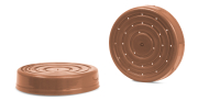 Bieno®Plast Deckelfütterer, Doppelbild, Frontansicht liegend, einmal Deckel stehend