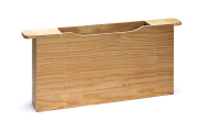Holz-Futtertasche Langstroth doppelte Wabenbreite, Frontansicht