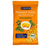 Hoyer Manuka honey throat lozenges with lemon balm
