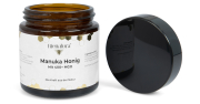Bienatura® Manuka Honig, Frontansicht, offen, Deckel daneben