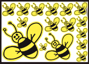 Aufkleber "Bienen-Set"